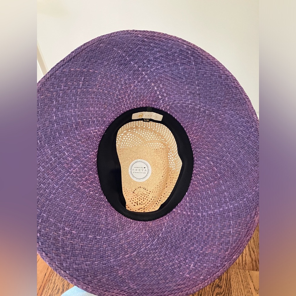 Freya Straw Hat - Eclipse Midnight Blue Color - Picture 6 of 8